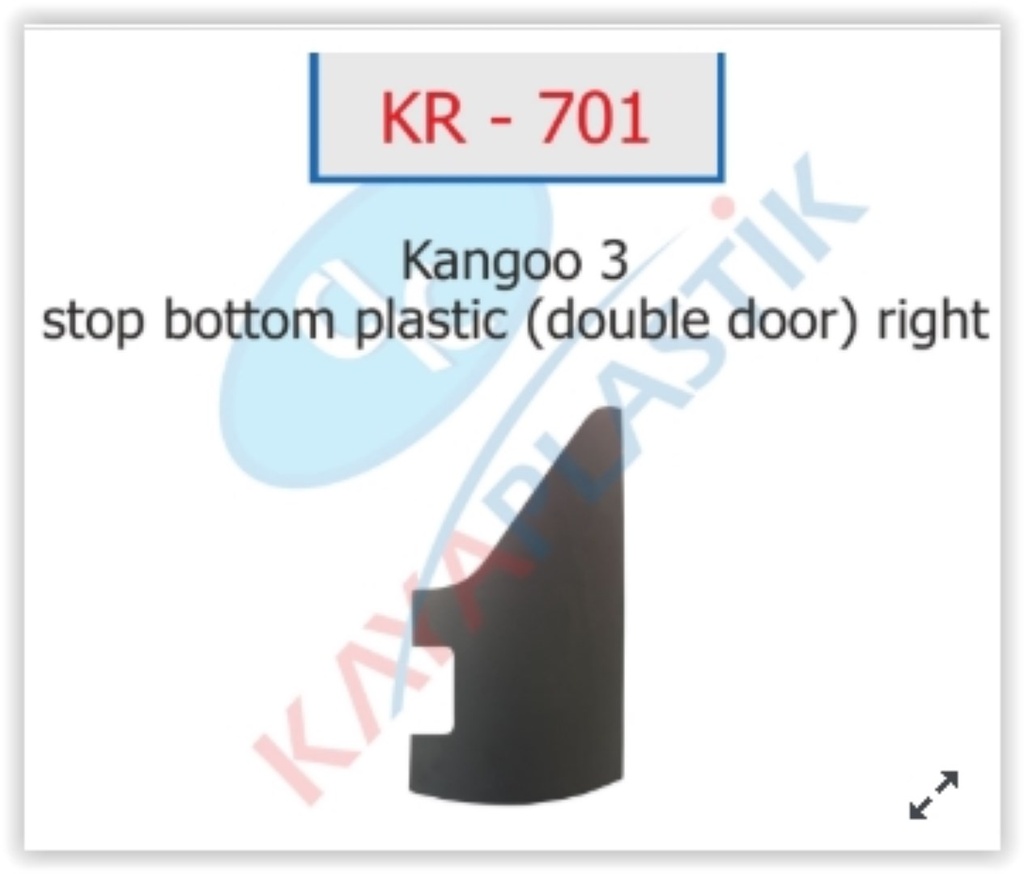 [KAYA KR701] Kango 2 2008-2015 Stop Alt Plastiği Sağ