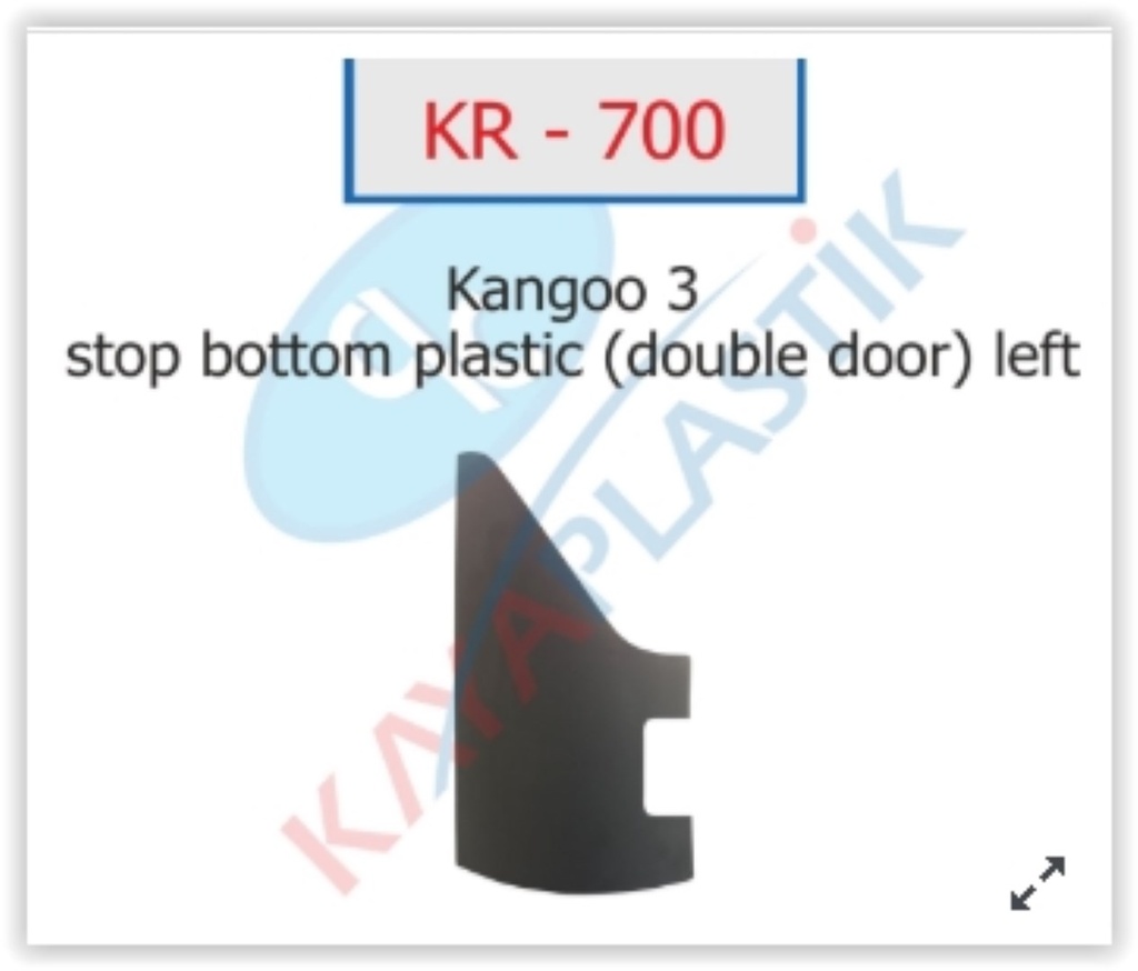 [KAYA KR700] Kango 2 2008-2015 Stop Alt Plastiği Sol
