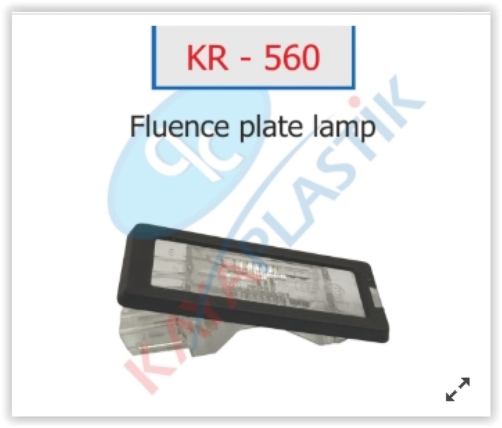 [KAYA KR560] Fluence Duster Lodgy Plaka Lambası
