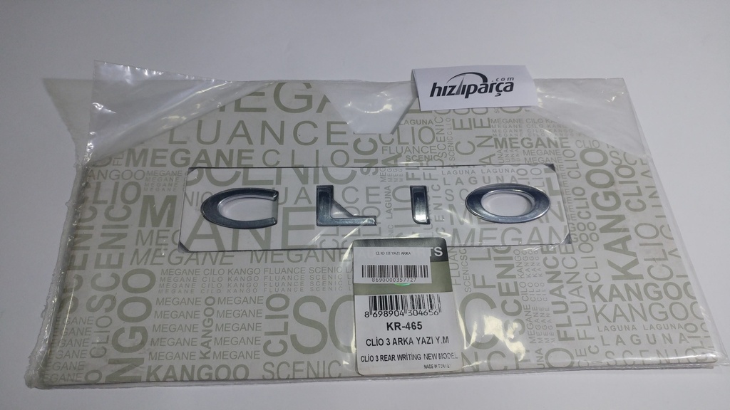 [KAYA KR465] Clio 3 Yazı Arka (Clio)