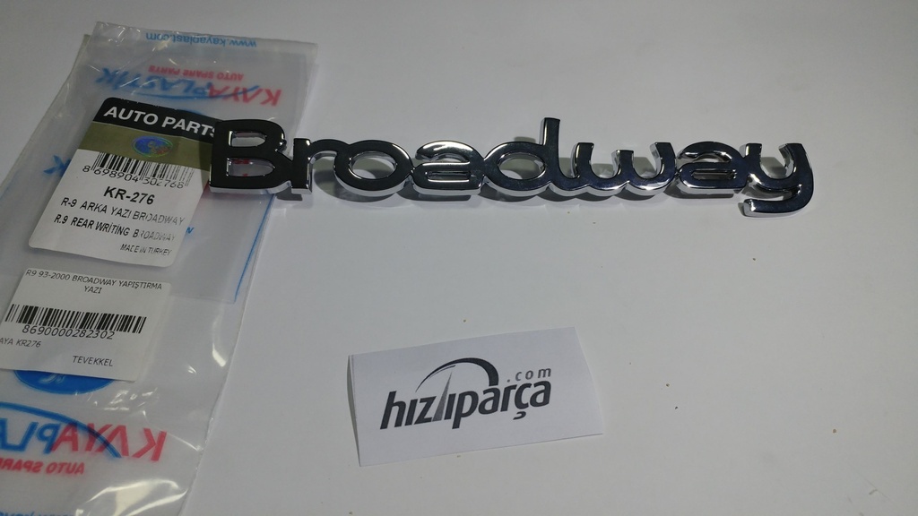 [KAYA KR276] R9 1997-2000 (Broadway) Yapıştırma Yazı