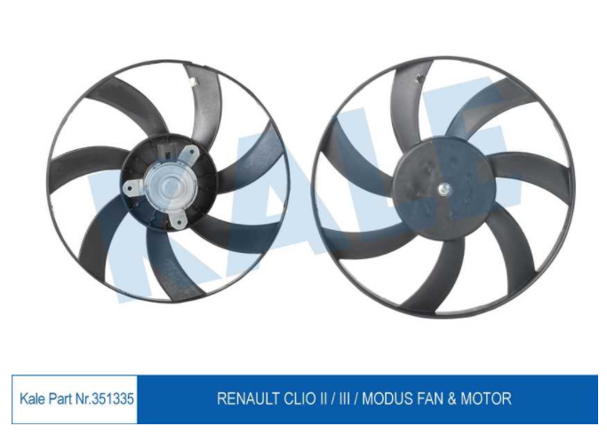 [KALE 351335] Clio Kango ( 98-08 ) 1.2 1.4 1.5 Fan Motor 7701050677