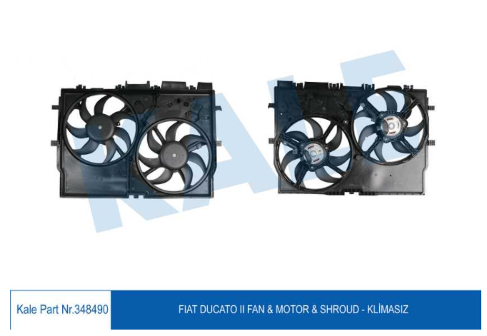 [KALE 348490] Ducato 3 2.3 Fan Motoru Komple Davlumbazlı 1358009080