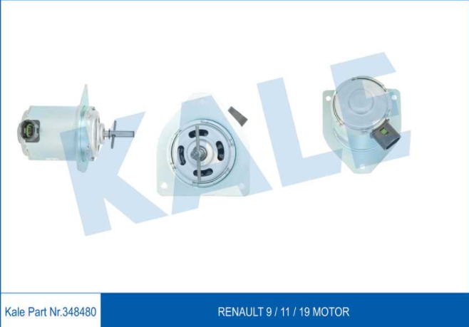 [KALE 348480] R9 R19 Y.M Fan Motoru Fişli 7701041302