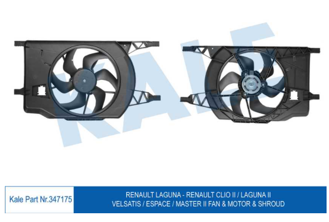 Master 2 03-10 Laguna 1 2 Fan Motoru Davlumbaz Şase Komple 7701049657