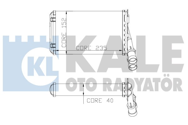 [KALE 2081832AL] Partner Berlingo P306 Xsara (96-07) Kalorifer Radyatörü 6448.78