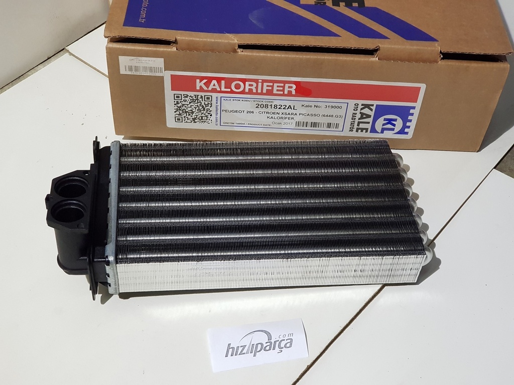 [KALE 2081822AL] P206 Xsara Kalorifer Radyatörü 6448.G3