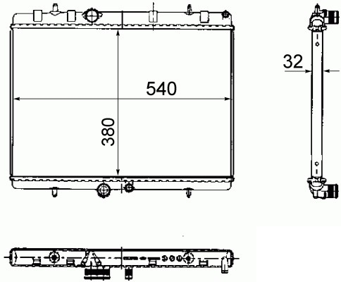 [KALE 2061011AB] Partner Tepee Berlingo C4 P307 2008- 1.6 2.0 Hdi Komple Radyatör 1330.W2 1333.87 1330.F5 1330.J7
