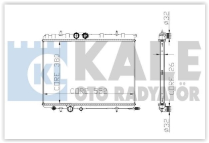 Partner 307 C4 Xsara 1.9 Dw8 2.0 1.6 16V Hdi Komple Radyatör A.C 1330.F4