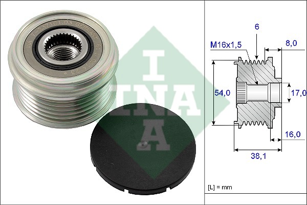 [INA 535006310] Doblo Linea Punto 1.3 Alternatör Kasnağı 77362721