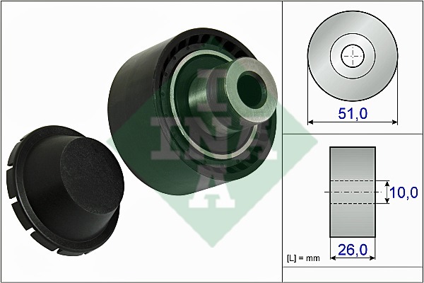 [INA 532033410] P206 P307 C3 Partner 1.4 1.6Hdi Alternatör Gergi Rulmanı K.Sız 5751.90