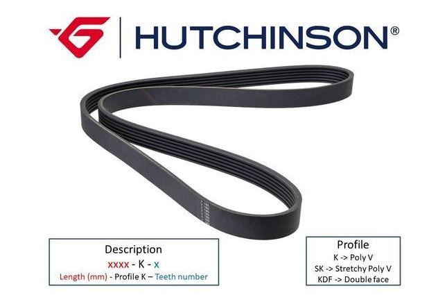 [HUTCHINSON 6PK1264] Alternatör Kayışı 6PK1264