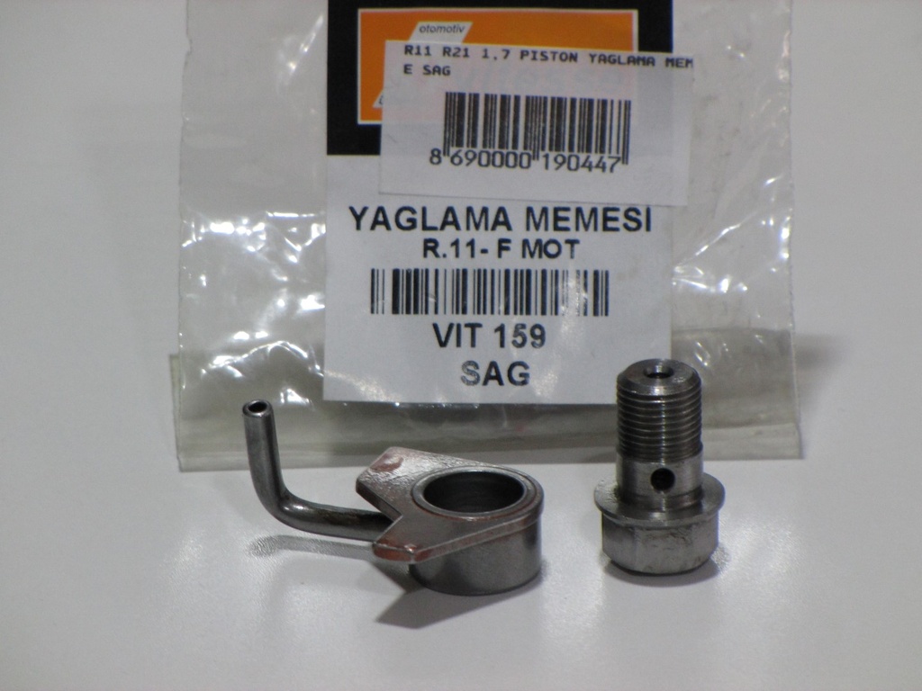 [VITESSE 159] R9 Dizel R11 Flash 1.7 Piston Yağlama Meme Sağ 7700875009