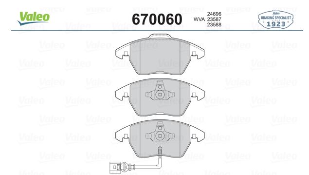 [HAT-3032444] Caddy Golf Passat Polo Audi A3 Leon 04-15 Ön Balata 3C0698151C