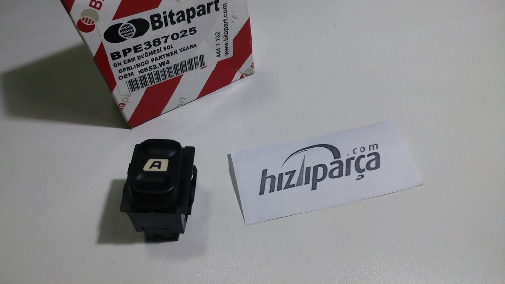 Partner Berlingo Xsara Cam Kaldırma Düğmesi Sol 6554.W4