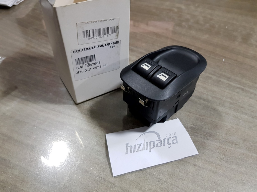 [GVA 8043002] P206 Cam Kaldırma Düğmesi 6552.WP