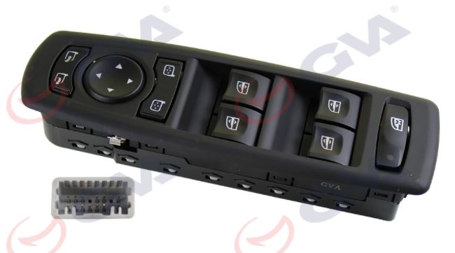 [GVA 8011012] Fluence Megane 3 Cam Kaldırma Düğmesi Takım Komple Sol Tek Fişi 254000015R