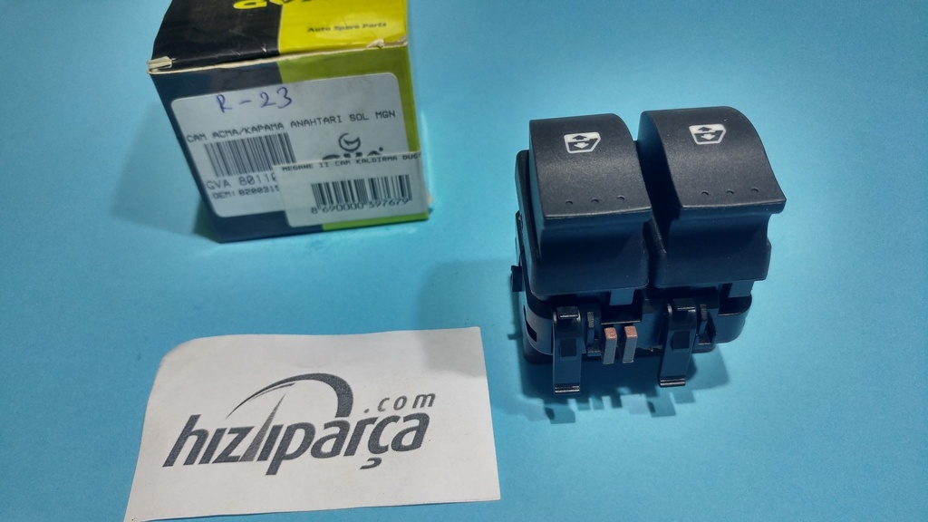[GVA 8011008] Megane 2 Cam Kaldırma Düğmesi Kahverengi