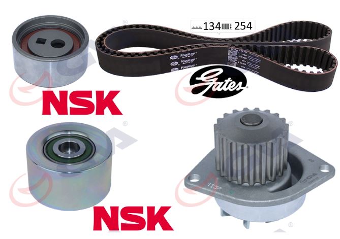 [GVA 59WPK4310] P106 Saxo 1.6 16V Egzantirik Kiti (Triger Set) + Devirdaim Set