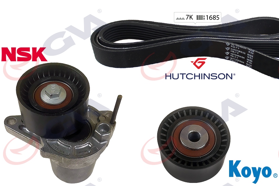 [GVA 59A1120] Megane 4 Trafic 3 1.6 Dcı R9M Alternatör Kayış Kiti (7Pk1685) 117205040R
