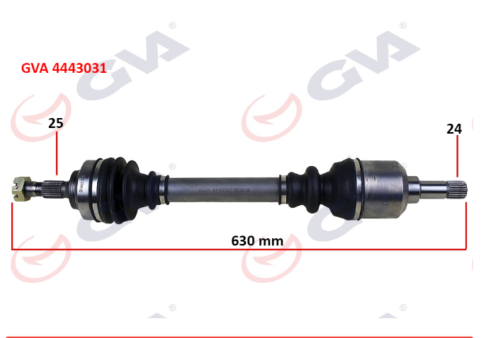 [GVA 4443031] P307 C4 Komple Aks Sol Otom 3272.9W
