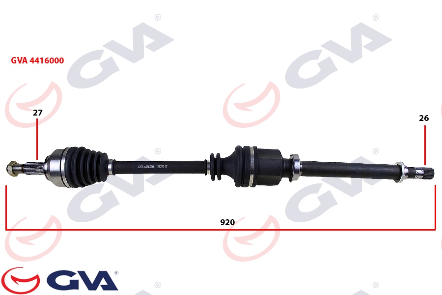 [GVA 4416000] Kango 2 2008-2011 Komple Aks Sağ 8200687740