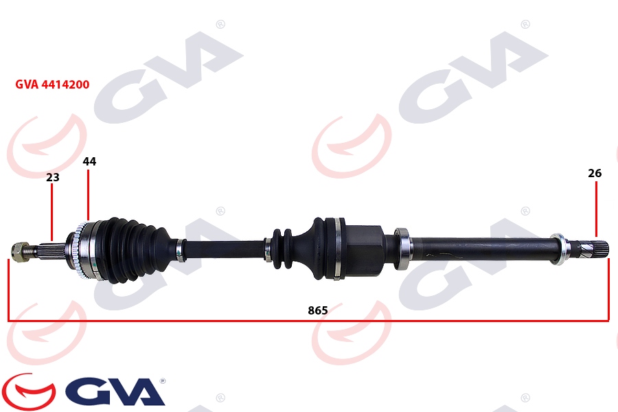 [GVA 4414200] Symbol 1.5 Komple Aks Sağ Abs Li 8200749390