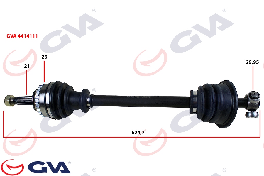 Clio Kango 98-08 Komple Aks Sol Absli İnce Freze 7700110484