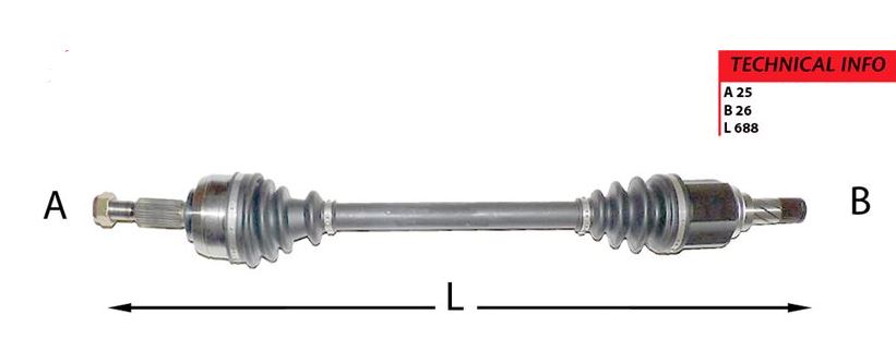 [GVA 4411421] Fluence Megane 3 1.5-1.6 Komple Aks Sol 5 Vites 8200725499