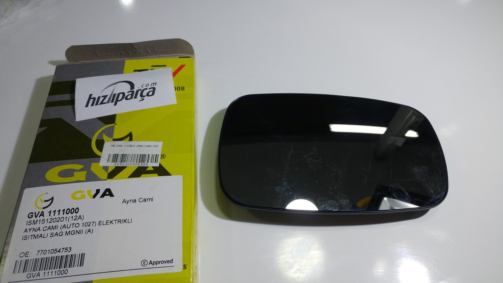 [GVA 1111000] Megane 2 Dikiz Ayna Camı Sağ Sol 7701054753