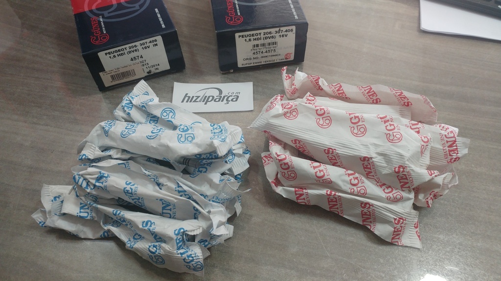 [GUNES 4574-4575] P206 P207 P307 Tepee C2 C3 C4 1.6 Hdi Dv6 Emme Egsoz Sübap Takım