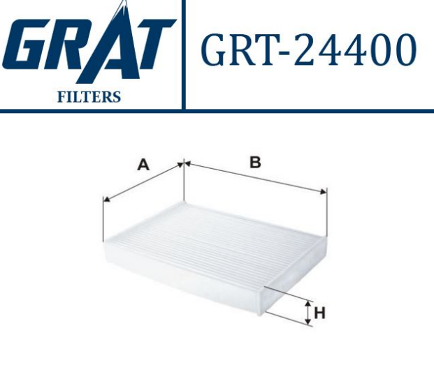 [GRT-24400] Logan Dokker Lodgy 1.5 1.6 D 16V Polen Filtresi 272775340R