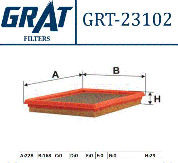 [GRT-23102] Juke 16 16v H4M 11-13 Hava Filtresi