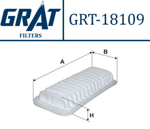[GRT-18109] P107 C1 2005- Hava Filtresi 1.0 Cc