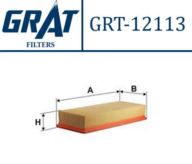 [GRT-12113] P208 P308 C4 C-Elysee P301 1.2 Vtı Hava Filtresi