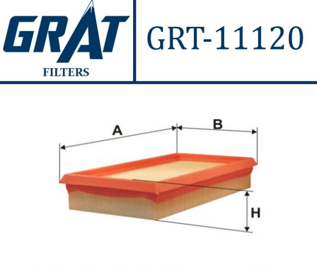 [GRT-11120] Kango 1.9 (01-03) Hava Filtresi 8200459849
