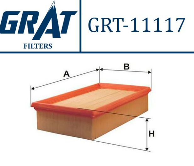 [GRT-11117] Master 3 2010- 2.3 M9T Hava Filtresi 8200795348