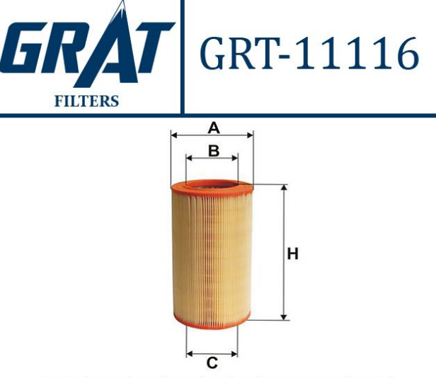 [GRT-11116] Megane 1 R19 1.6 8V R21 Concorde Hava Filtresi 7701348175