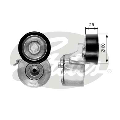 [GATES T38458] Partner Tepee 07- P206 P407 (98-08) 1.6 Hdi Alternatör Gergi