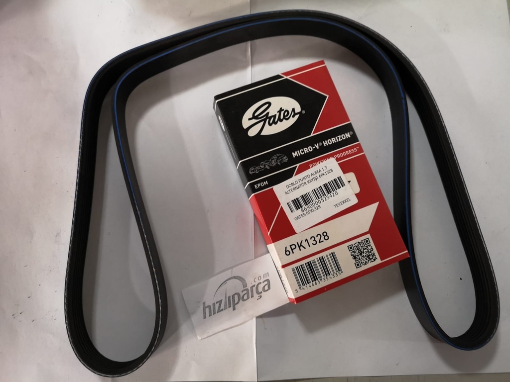 [GATES 6PK1328] Doblo Punto Albea 1.3 Alternatör Kayışı 6Pk1328