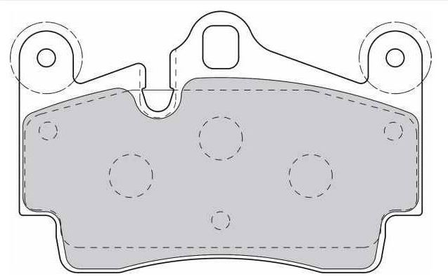 [FRD-FDB1627] Arka Balata Audi Q7 Toureg 05- 7L0698451B