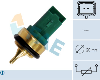 [FAE 33707] Boxer Berlingo C3 C4 P206 Hararet Muşuru Yeşil 1338.C0