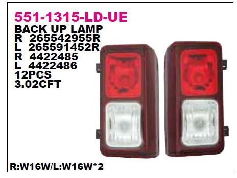 [DPO-551-1315LLDUE] Trafic 14- Sol Arka Lamba 265591452R