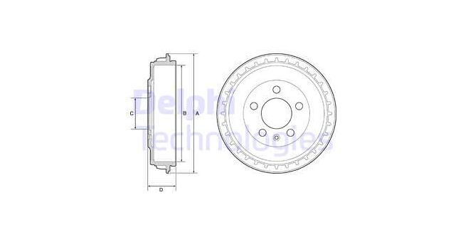 [DELPHI BF563] Polo İbiza 18- Arka Kampana 2Q0609617
