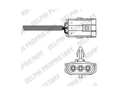 [DEL-ES10995-12B1] Clio Kango Twingo 1.2 1.4 Oksijen Sonda 7700101345