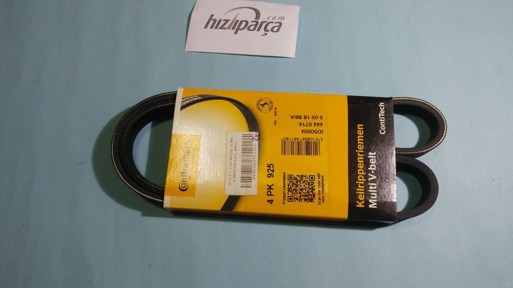 [CONTIK 4PK925] Clio 2 1.2 16V Megane Klima Kompresör Kayışı 4Pk925