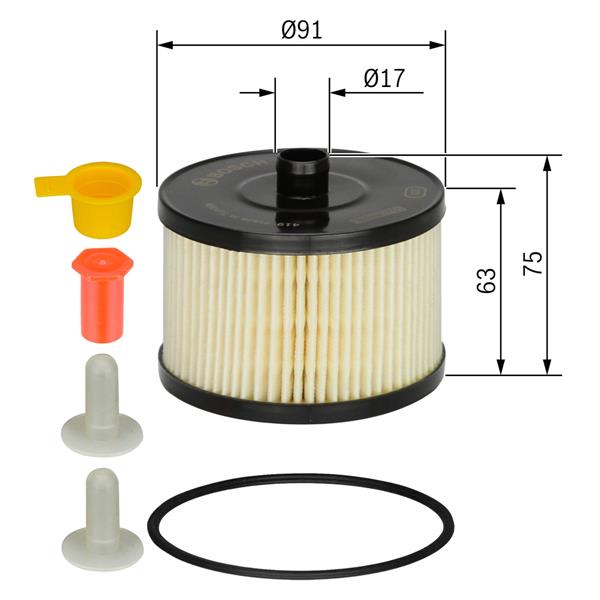 [BOSCHFI 1457431723] P307 P407 C4 C8 (02-10) 2.0 Hdi Mazot Filtre 1906.89