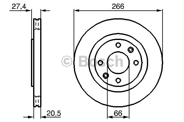 [BOSCHFD 0986478268] P206 P306 P307 C2 C3 C4 Partner Ön Fren Ayna Ym Havalı