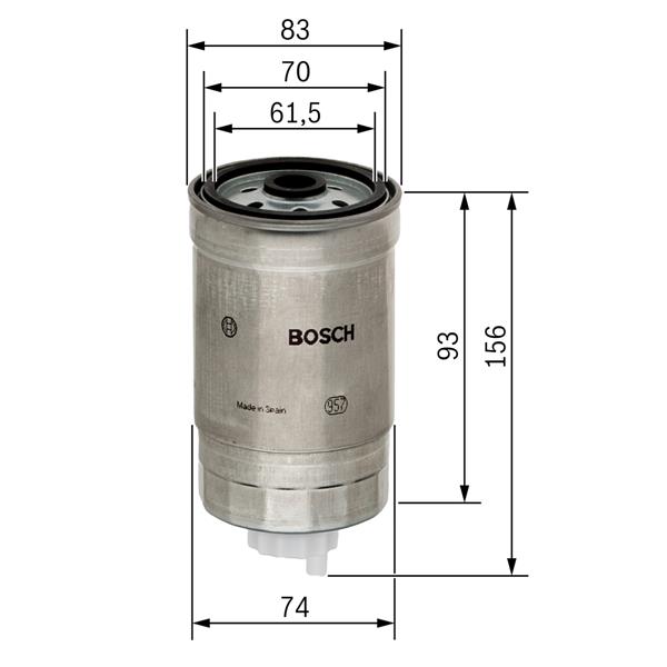Boxer Jumper 1994-2001 2.5 2.8 Mazot Filtre 1906.60