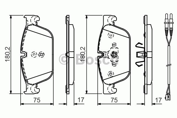 [BOSCH 0986494526] P308 2010- P407 Coupe 09- C5 C6 09- Ön Balata 4254.73